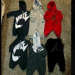 Nike and Jordan Coveralls 0-3 month Lot